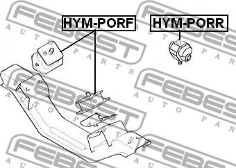 Febest HYM-PORR - Supporto, Cambio autozon.pro