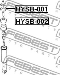 Febest HYSB-001 - Distanziale a tubo, Ammortizzatore autozon.pro