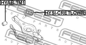 Febest HYSI-CRETLOWR - Piattello reggimolla autozon.pro