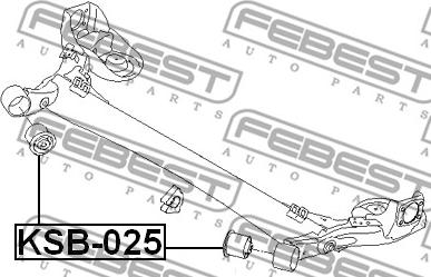 Febest KAB-025 - Supporto, Corpo assiale autozon.pro