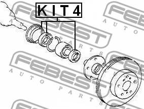 Febest KIT4 - Anello tenuta, Mozzo ruota autozon.pro