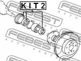 Febest KIT2 - Anello tenuta, Mozzo ruota autozon.pro