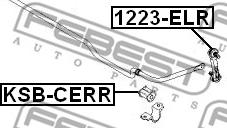 Febest KSB-CERR - Bronzina cuscinetto, Barra stabilizzatrice autozon.pro