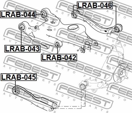 Febest LRAB-044 - Supporto, Braccio oscillante autozon.pro