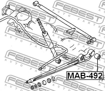 Febest MAB-492 - Supporto, Braccio oscillante autozon.pro