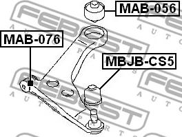 Febest MBJB-CS5 - Kit riparazione, Giunto di supporto / guida autozon.pro