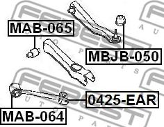 Febest MAB-064 - Supporto, Braccio oscillante autozon.pro