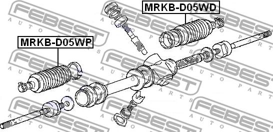 Febest MRKB-D05WP - Soffietto, Sterzo autozon.pro