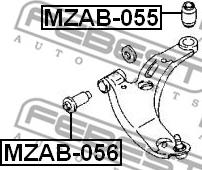 Febest MZAB-056 - Supporto, Braccio oscillante autozon.pro