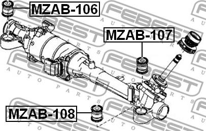 Febest MZAB-107 - Supporto, Scatola guida autozon.pro