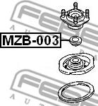 Febest MZB-003 - Cuscinetto volvente, Supporto ammortizz. a molla autozon.pro