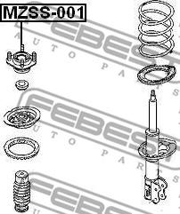 Febest MZSS-001 - Supporto ammortizzatore a molla autozon.pro