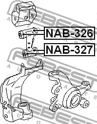 Febest NAB-327 - Supporto, Braccio oscillante autozon.pro