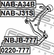 Febest NAB-A34B - Supporto, Braccio oscillante autozon.pro