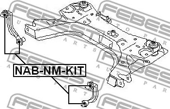 Febest NAB-NM-KIT - Kit riparazione, Braccio trasversale autozon.pro