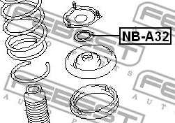 Febest NB-A32 - Cuscinetto volvente, Supporto ammortizz. a molla autozon.pro