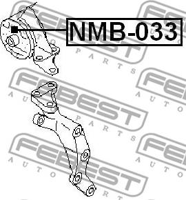 Febest NMB-033 - Sospensione, Motore autozon.pro