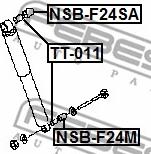 Febest NSB-F24M - Distanziale a tubo, Ammortizzatore autozon.pro