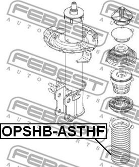 Febest OPSHB-ASTHF - Parapolvere, Ammortizzatore autozon.pro