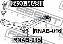 Febest RNAB-016 - Supporto, Braccio oscillante autozon.pro