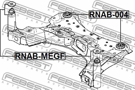 Febest RNAB-MEGF - Supporto, Corpo assiale autozon.pro