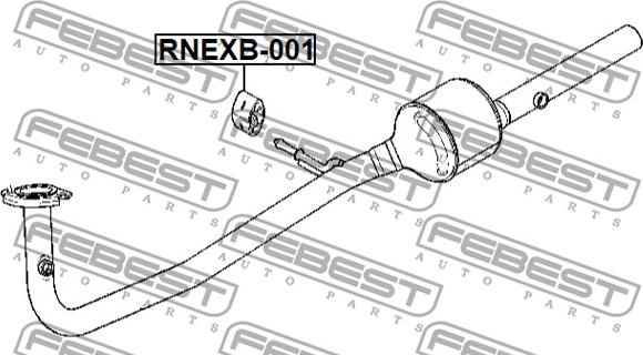 Febest RNEXB-001 - Supporto, Imp. gas scarico autozon.pro