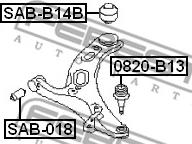 Febest SAB-B14B - Supporto, Braccio oscillante autozon.pro