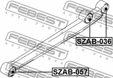 Febest SZAB-036 - Supporto, Braccio oscillante autozon.pro