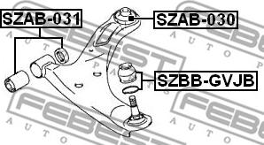 Febest SZAB-031 - Supporto, Braccio oscillante autozon.pro