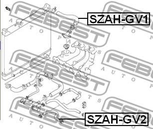 Febest SZAH-GV2 - Condotto del refrigerante autozon.pro