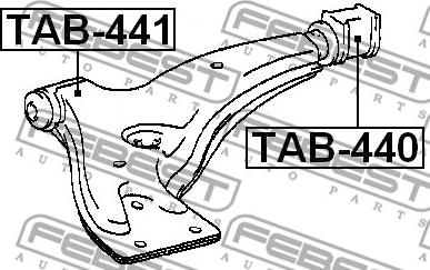 Febest TAB-441 - Supporto, Braccio oscillante autozon.pro