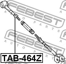 Febest TAB-464Z - Supporto, Braccio oscillante autozon.pro