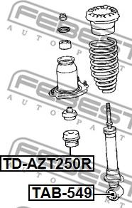 Febest TAB-549 - Boccola, ammortizzatore autozon.pro