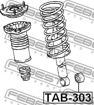 Febest TAB-303 - Boccola, ammortizzatore autozon.pro