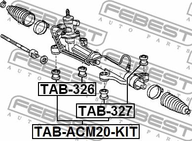 Febest TAB-ACM20-KIT - Supporto, Scatola guida autozon.pro