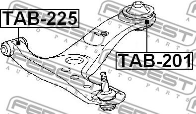 Febest TAB-225 - Supporto, Braccio oscillante autozon.pro