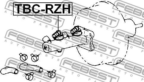 Febest TBC-RZH - Cilindro maestro del freno autozon.pro