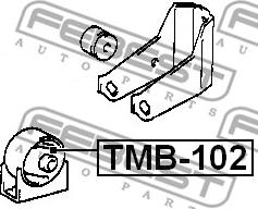 Febest TMB-102 - Sospensione, Motore autozon.pro