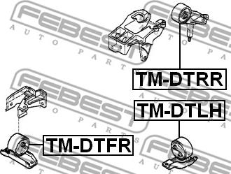 Febest TM-DTLH - Sospensione, Motore autozon.pro