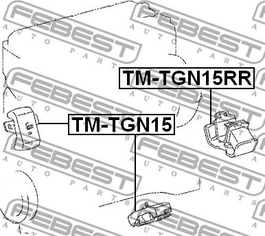 Febest TM-TGN15RR - Sospensione, Motore autozon.pro