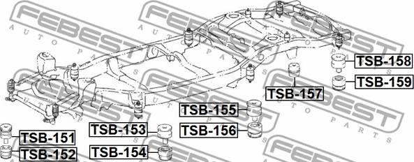 Febest TSB-152 - Supporto, Corpo assiale autozon.pro