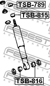 Febest TSB-815 - Distanziale a tubo, Ammortizzatore autozon.pro