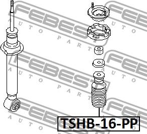 Febest TSHB-16-PP - Kit parapolvere, Ammortizzatore autozon.pro