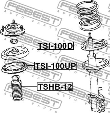 Febest TSI-100UP - Piattello reggimolla autozon.pro