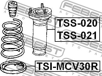 Febest TSI-MCV30R - Piattello reggimolla autozon.pro