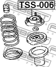 Febest TSS-006 - Supporto ammortizzatore a molla autozon.pro