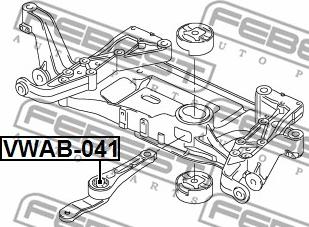 Febest VWAB-041 - Sospensione, Motore autozon.pro