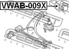 Febest VWAB-009X - Supporto, Braccio oscillante autozon.pro