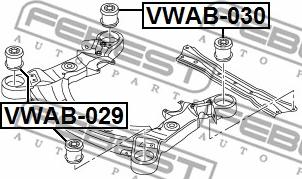 Febest VWAB-029 - Supporto, Corpo assiale autozon.pro