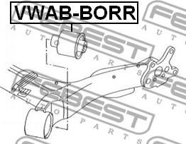 Febest VWAB-BORR - Supporto, Corpo assiale autozon.pro